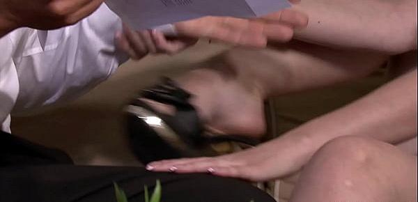  Hot blonde girl sucks and rides old man big cock